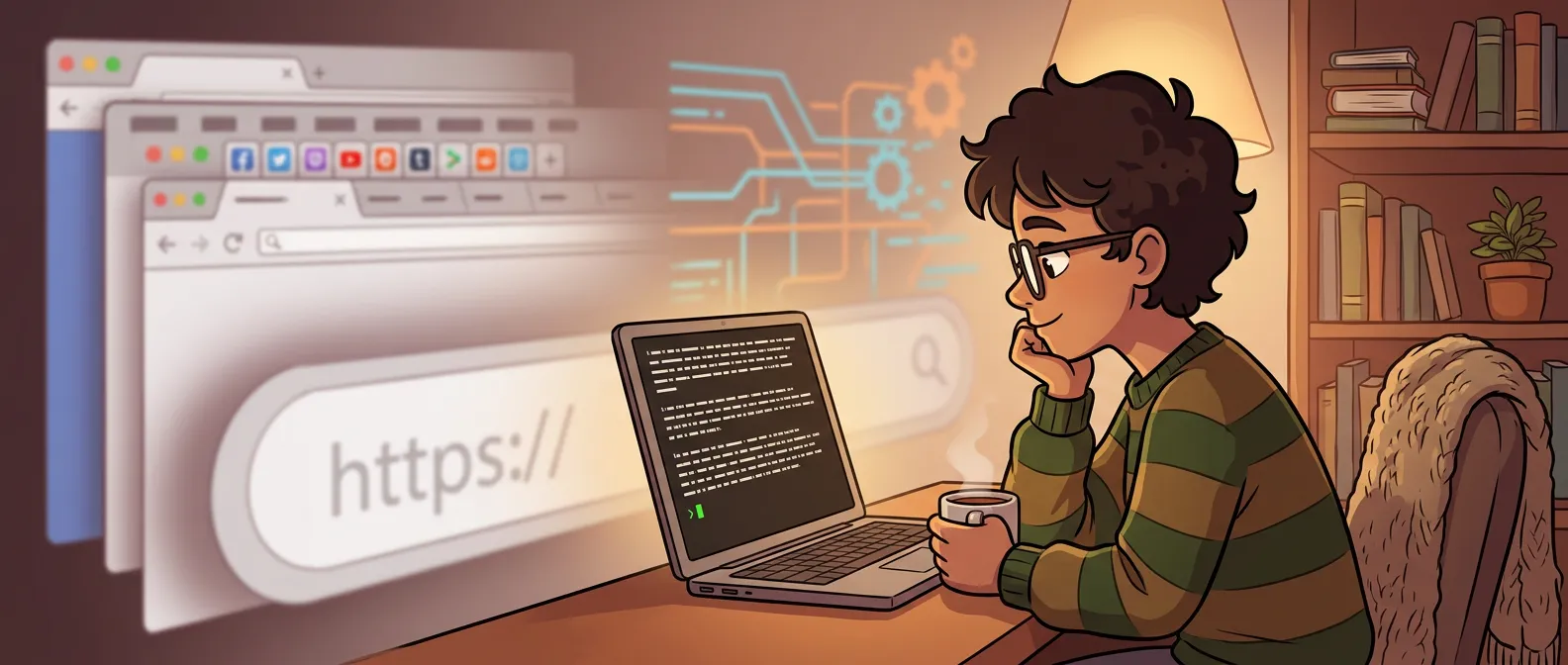 极简终端浏览器概念图