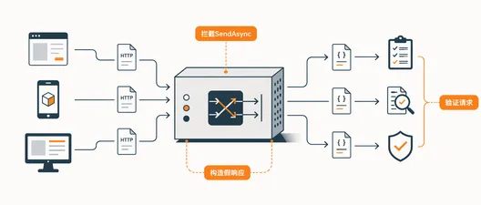 Mock HttpClient C#：DelegatingHandler、Mock 处理器与集成测试
