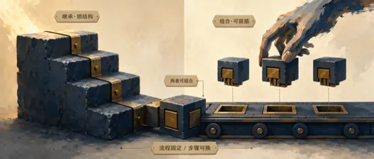 Template Method vs Strategy：C# 里两种“变中有不变”的算法骨架取舍