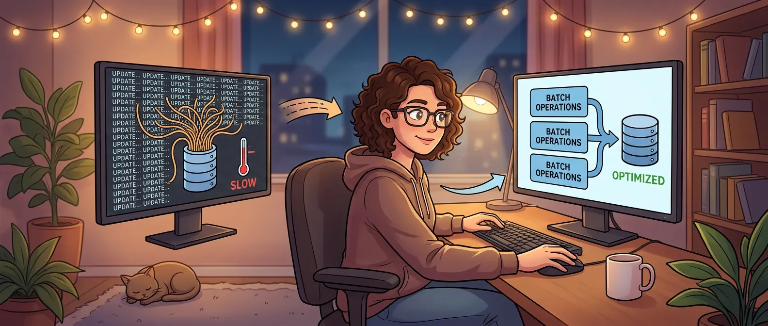 .NET 批量数据库更新概念图