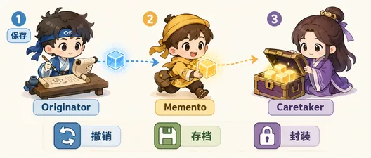 C# 备忘录模式完整指南：状态快照与回滚