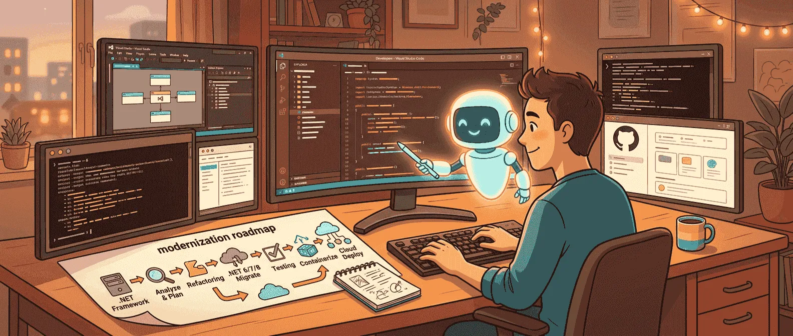 .NET 升级工作流概念图