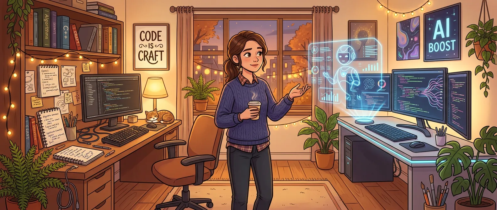 AI 之后的程序员概念图