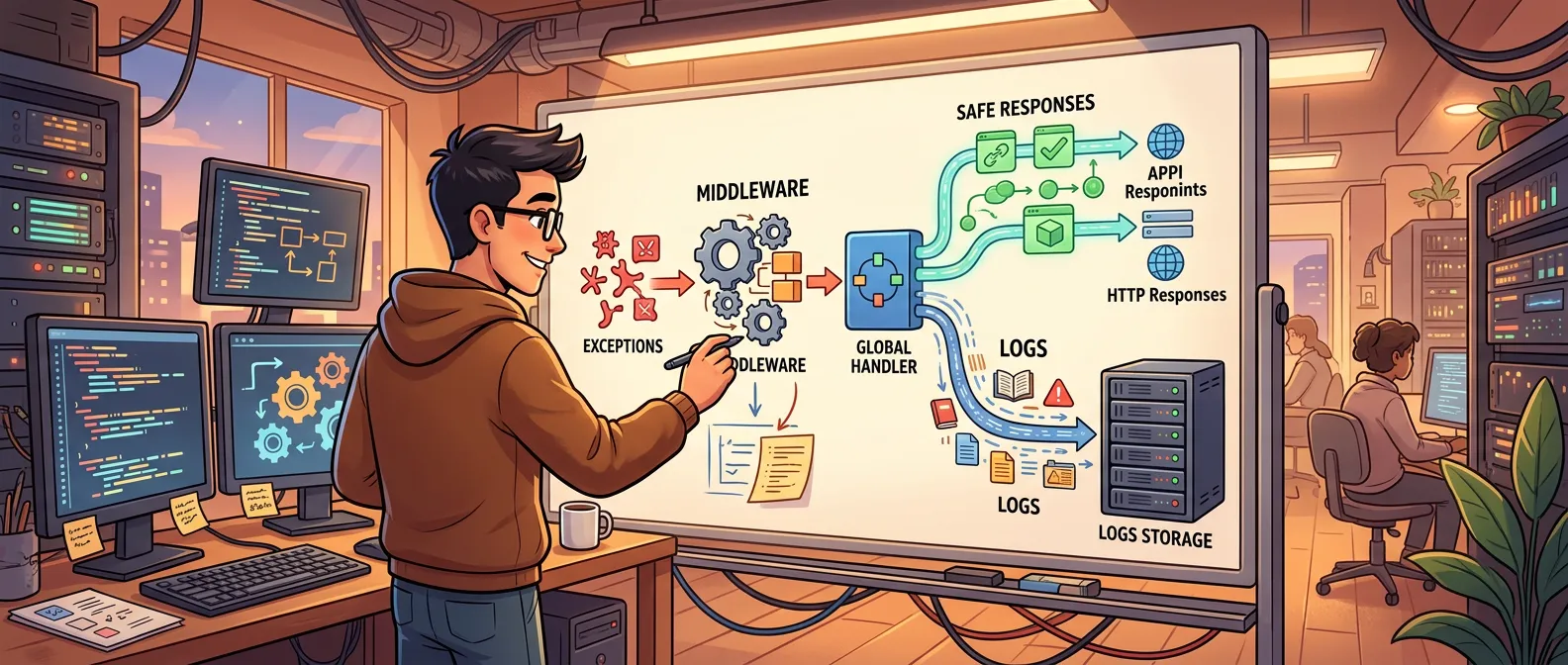 ASP.NET Core 全局异常处理概念图