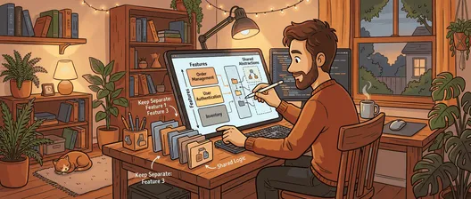 Vertical Slice Architecture 里怎么处理代码重复