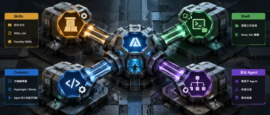 Agent Harness 能力扩展：Skills、Shell、CodeAct 和后台 Agent