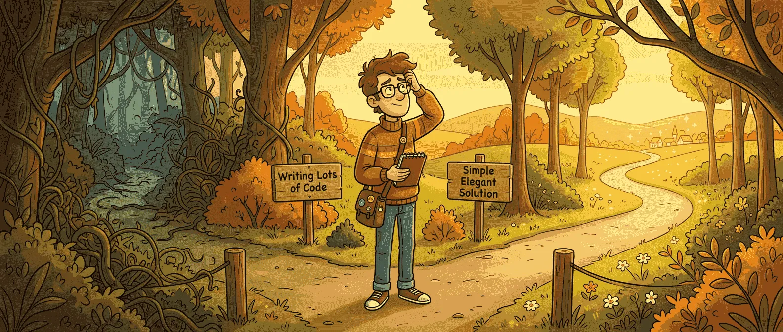 问题定义与代码取舍概念图