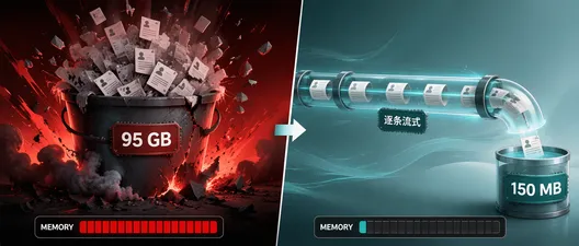 IAsyncEnumerable<T>：流式处理数据，不把所有东西塞进内存