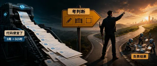 AI 写代码之后，软件工程的价值在判断