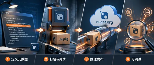 NuGet 包创建完全指南：从 .csproj 到 CI 自动化发布
