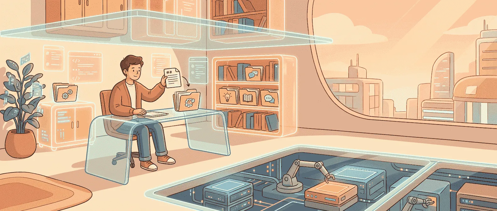 Markdown Skills 与 MCP 分层概念图