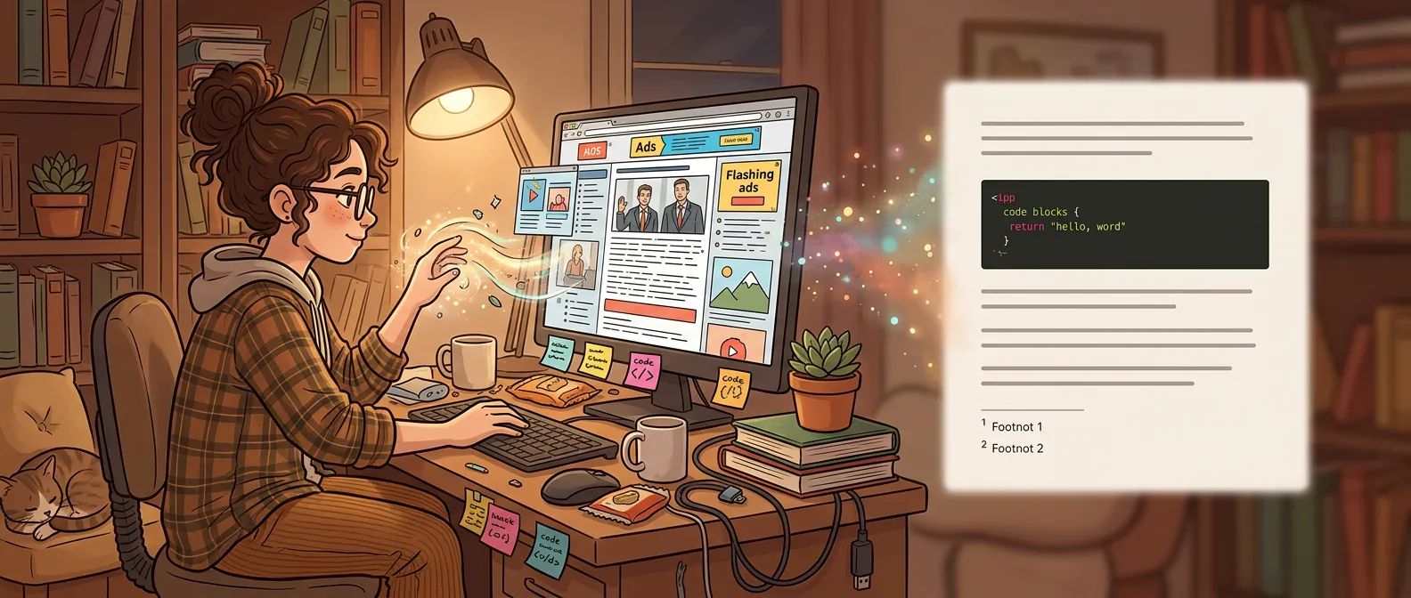 Defuddle 内容提纯概念图