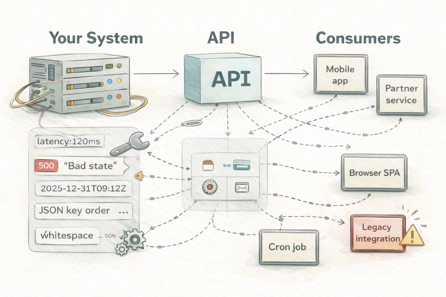 Hyrum 定律示意图