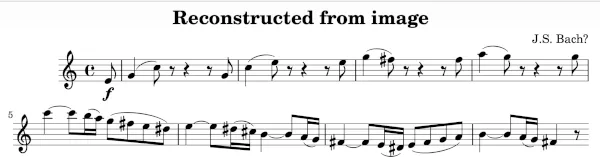 Grok 生成的古典乐谱结果