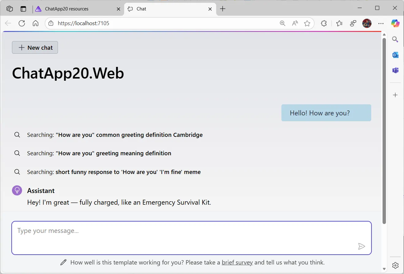 带有文档的聊天界面