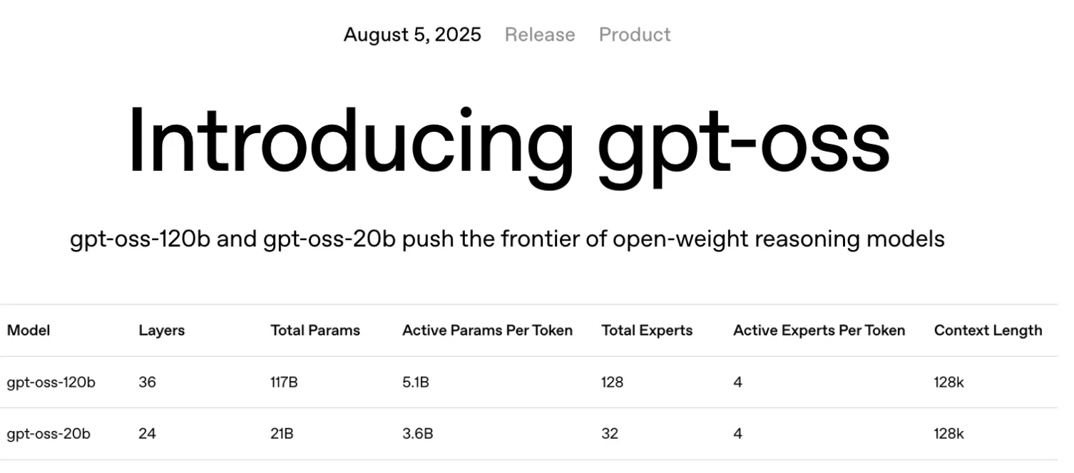 OpenAI gpt-oss