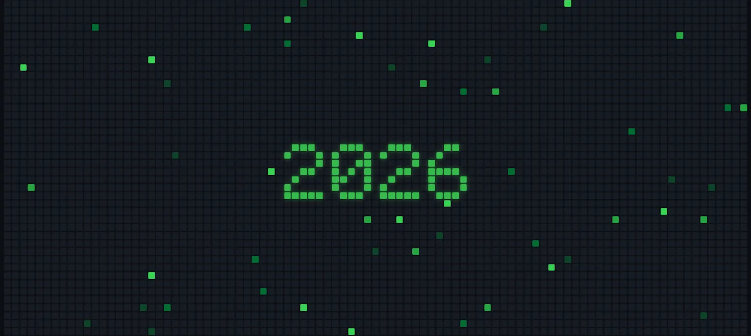 Screenshot from a GitHub contribution graph themed countdown app.