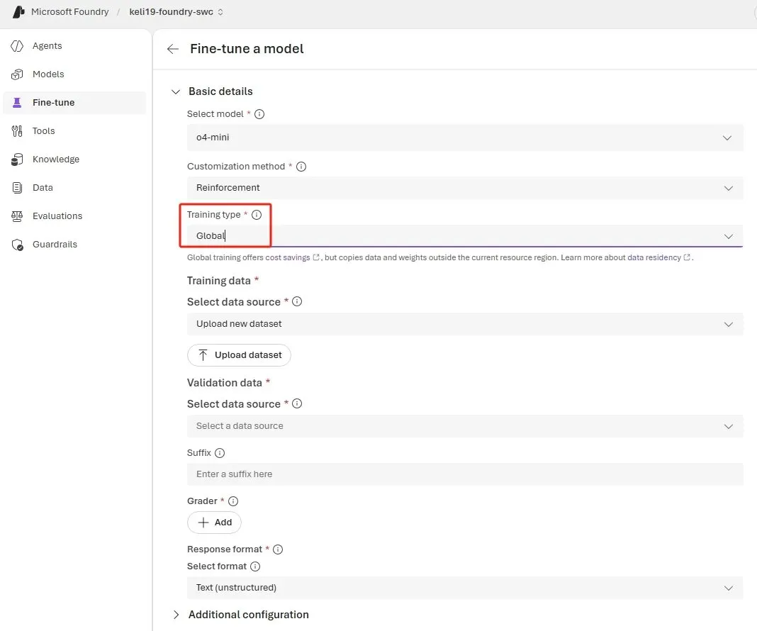 o4-mini 全球训练区域示意